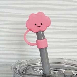 Silicone Pink Cloud Straw Cover 10MM